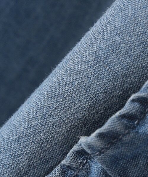 SHIPS / シップス シャツ・ブラウス | 《予約》【WEB限定】〈手洗い可能〉ライト オンス フリル デニム 半袖 シャツ | 詳細15