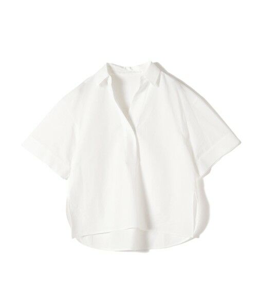 SHIPS / シップス シャツ・ブラウス | 《予約》〈手洗い可能〉無地/ストライプ スキッパー サイド スリット 半袖 シャツ | 詳細9