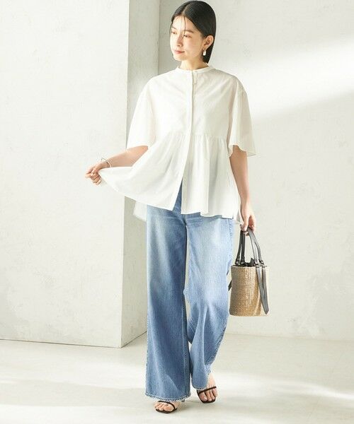 SHIPS / シップス シャツ・ブラウス | 《予約》〈接触冷感 / 撥水加工〉TEXBRID(R) タフタ ショート スリーブ 羽織 シャツ | 詳細1