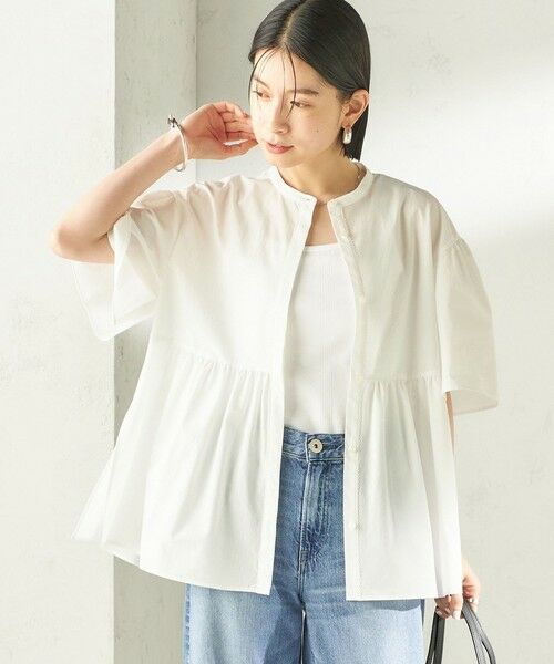 SHIPS / シップス シャツ・ブラウス | 《予約》〈接触冷感 / 撥水加工〉TEXBRID(R) タフタ ショート スリーブ 羽織 シャツ | 詳細10