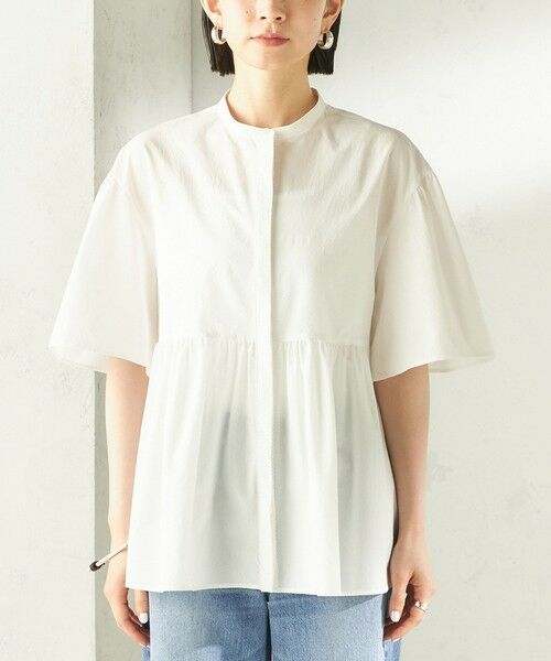 SHIPS / シップス シャツ・ブラウス | 〈接触冷感 / 撥水加工〉TEXBRID(R) タフタ ショート スリーブ 羽織 シャツ | 詳細15