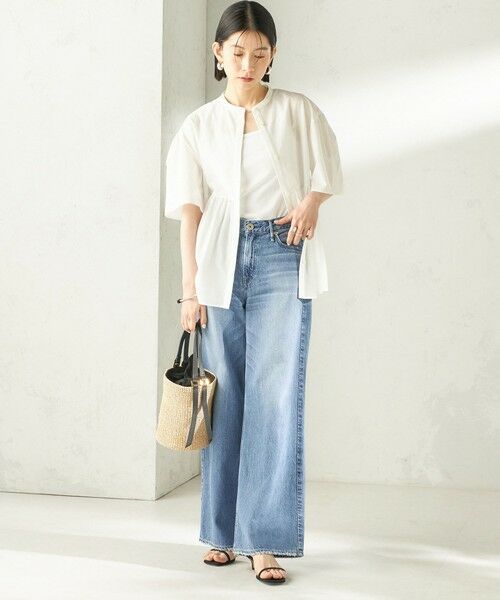 SHIPS / シップス シャツ・ブラウス | 《予約》〈接触冷感 / 撥水加工〉TEXBRID(R) タフタ ショート スリーブ 羽織 シャツ | 詳細5