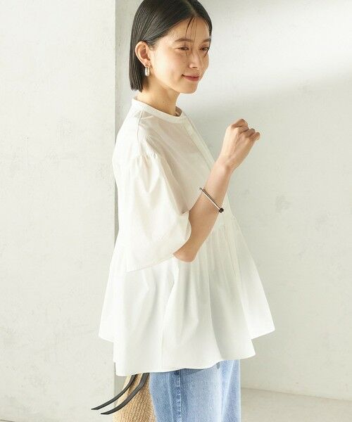 SHIPS / シップス シャツ・ブラウス | 《予約》〈接触冷感 / 撥水加工〉TEXBRID(R) タフタ ショート スリーブ 羽織 シャツ | 詳細9