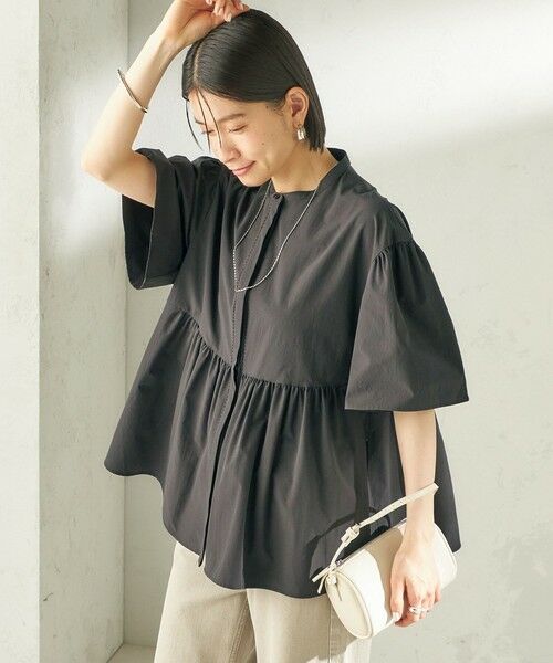 SHIPS / シップス シャツ・ブラウス | 《予約》〈接触冷感 / 撥水加工〉TEXBRID(R) タフタ ショート スリーブ 羽織 シャツ | 詳細24