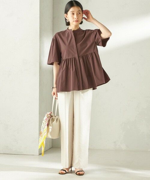 SHIPS / シップス シャツ・ブラウス | 《予約》〈接触冷感 / 撥水加工〉TEXBRID(R) タフタ ショート スリーブ 羽織 シャツ | 詳細30