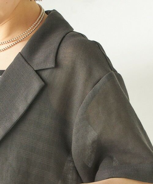 SHIPS / シップス シャツ・ブラウス | 《予約》〈手洗い可能〉麻調 メッシュ ジャケット シャツ | 詳細10