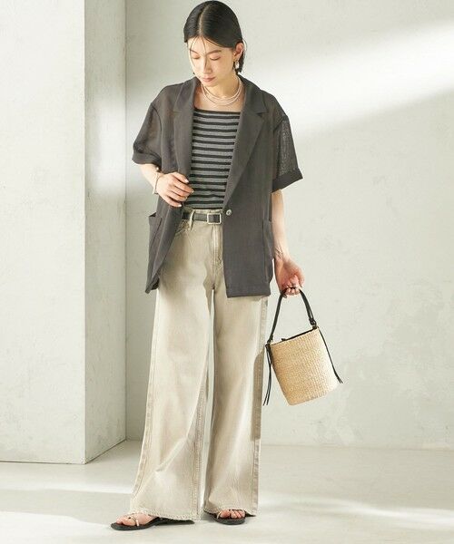 SHIPS / シップス シャツ・ブラウス | 《予約》〈手洗い可能〉麻調 メッシュ ジャケット シャツ | 詳細2