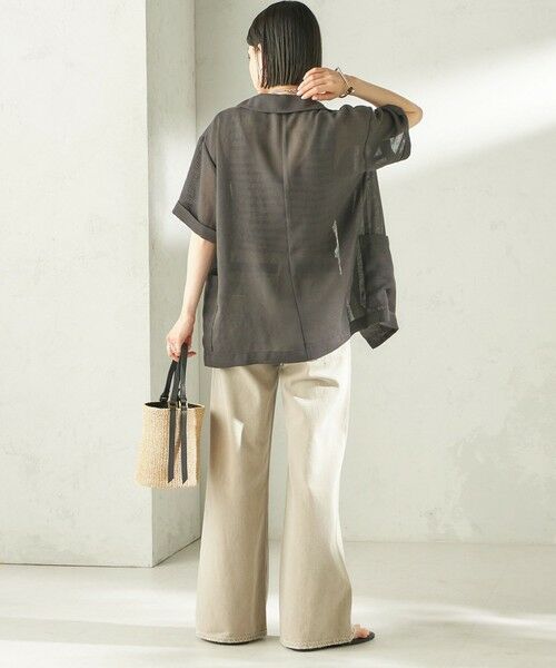 SHIPS / シップス シャツ・ブラウス | 《予約》〈手洗い可能〉麻調 メッシュ ジャケット シャツ | 詳細3