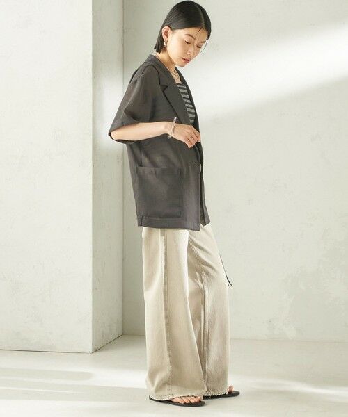 SHIPS / シップス シャツ・ブラウス | 《予約》〈手洗い可能〉麻調 メッシュ ジャケット シャツ | 詳細4