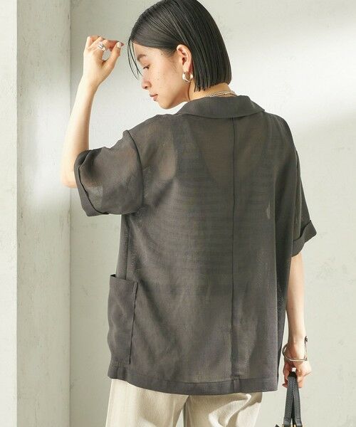 SHIPS / シップス シャツ・ブラウス | 《予約》〈手洗い可能〉麻調 メッシュ ジャケット シャツ | 詳細7