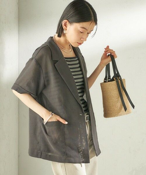 SHIPS / シップス シャツ・ブラウス | 《予約》〈手洗い可能〉麻調 メッシュ ジャケット シャツ | 詳細8