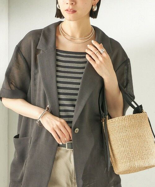 SHIPS / シップス シャツ・ブラウス | 《予約》〈手洗い可能〉麻調 メッシュ ジャケット シャツ | 詳細9