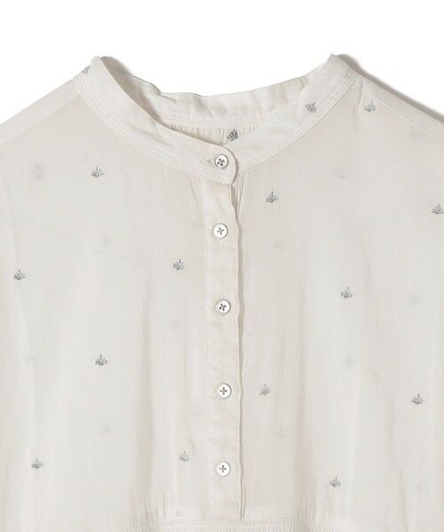 SHIPS / シップス シャツ・ブラウス | 《予約》〈手洗い可能〉コットン オーガンジー リーフ 刺繍 袖 フリル ブラウス | 詳細12