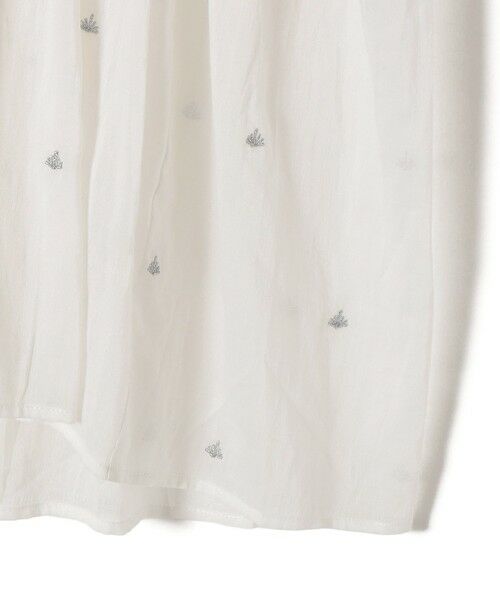 SHIPS / シップス シャツ・ブラウス | 《予約》〈手洗い可能〉コットン オーガンジー リーフ 刺繍 袖 フリル ブラウス | 詳細14