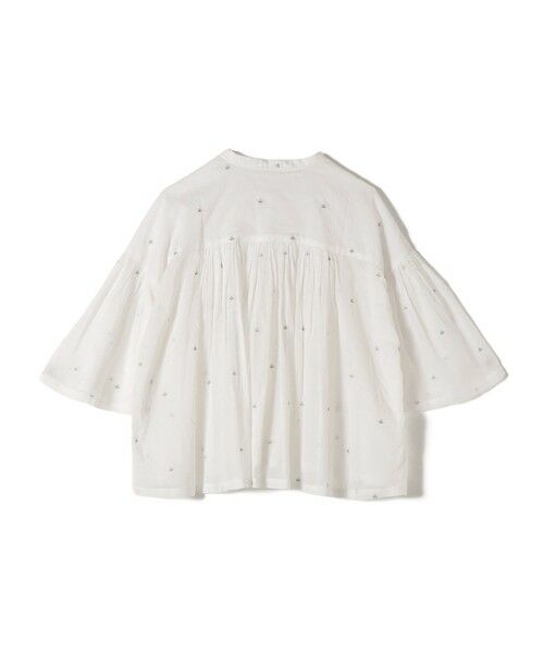 SHIPS / シップス シャツ・ブラウス | 《予約》〈手洗い可能〉コットン オーガンジー リーフ 刺繍 羽織 ブラウス | 詳細10