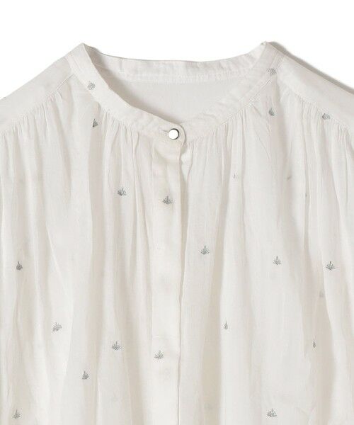 SHIPS / シップス シャツ・ブラウス | 《予約》〈手洗い可能〉コットン オーガンジー リーフ 刺繍 羽織 ブラウス | 詳細11