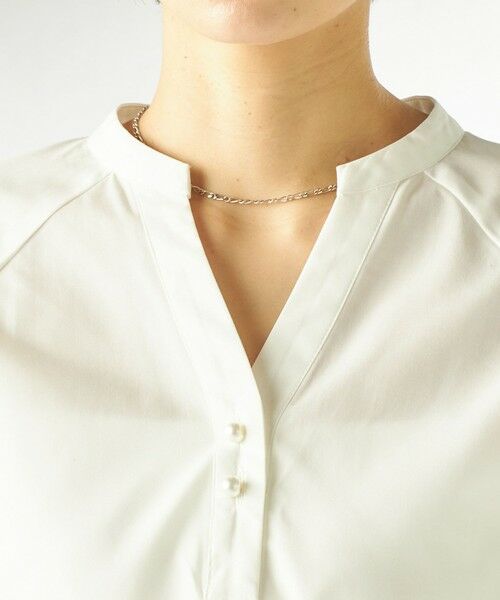 SHIPS / シップス シャツ・ブラウス | 《一部追加予約》〈手洗い可能〉シアー ボーダー フレア スリーブ 半袖 ブラウス | 詳細23