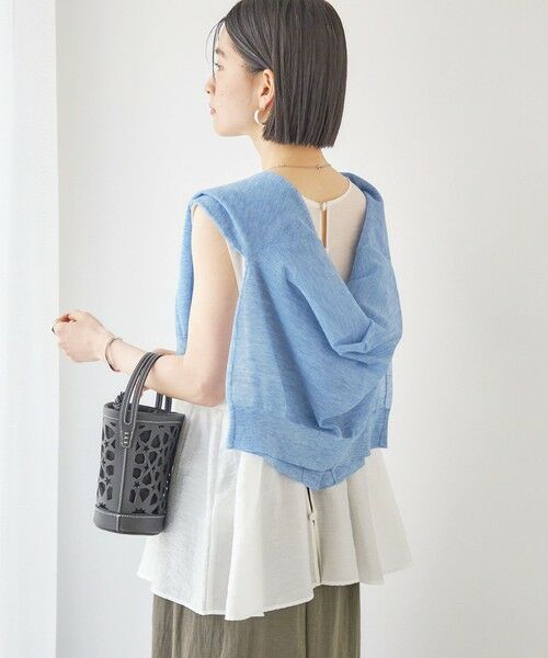 SHIPS / シップス シャツ・ブラウス | 【実力派ベーシック】〈手洗い可能〉シルク混 シアー 2WAY ノースリーブ ブラウス | 詳細11