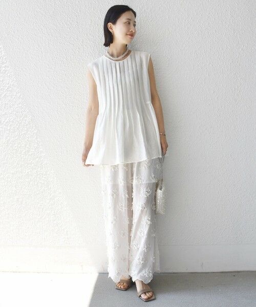 SHIPS / シップス シャツ・ブラウス | 【実力派ベーシック】〈手洗い可能〉シルク混 シアー 2WAY ノースリーブ ブラウス | 詳細13