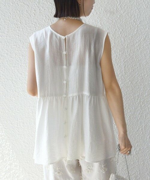 SHIPS / シップス シャツ・ブラウス | 【実力派ベーシック】〈手洗い可能〉シルク混 シアー 2WAY ノースリーブ ブラウス | 詳細17