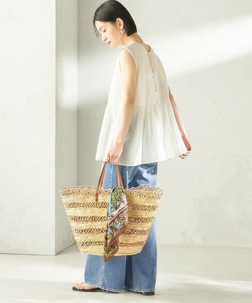 SHIPS / シップス シャツ・ブラウス | 《予約》〈手洗い可能〉シルク混 シアー 2WAY ノースリーブ ブラウス | 詳細3