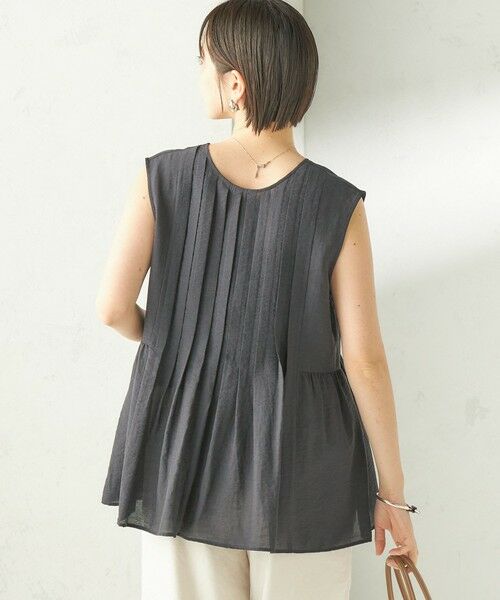 SHIPS / シップス シャツ・ブラウス | 《予約》〈手洗い可能〉シルク混 シアー 2WAY ノースリーブ ブラウス | 詳細19