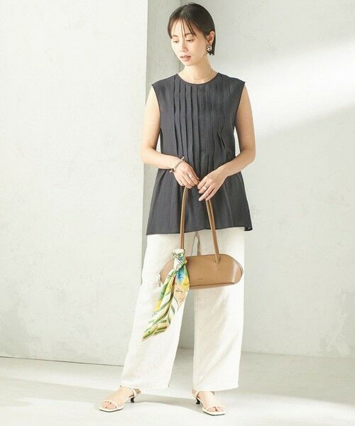 SHIPS / シップス シャツ・ブラウス | 《予約》〈手洗い可能〉シルク混 シアー 2WAY ノースリーブ ブラウス | 詳細21