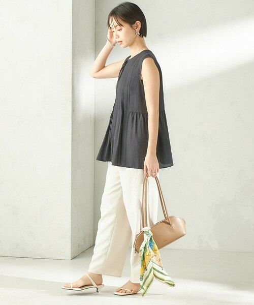 SHIPS / シップス シャツ・ブラウス | 《予約》〈手洗い可能〉シルク混 シアー 2WAY ノースリーブ ブラウス | 詳細22