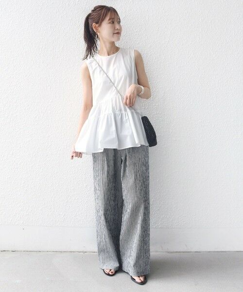 SHIPS / シップス シャツ・ブラウス | 〈接触冷感 / 撥水加工〉TEXBRID(R) タフタ ノースリーブ ブラウス | 詳細14