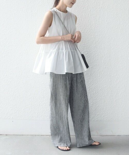 SHIPS / シップス シャツ・ブラウス | 〈接触冷感 / 撥水加工〉TEXBRID(R) タフタ ノースリーブ ブラウス | 詳細15