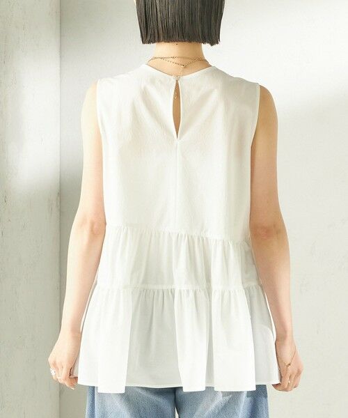 SHIPS / シップス シャツ・ブラウス | 《予約》〈接触冷感 / 撥水加工〉TEXBRID(R) タフタ ノースリーブ ブラウス | 詳細14