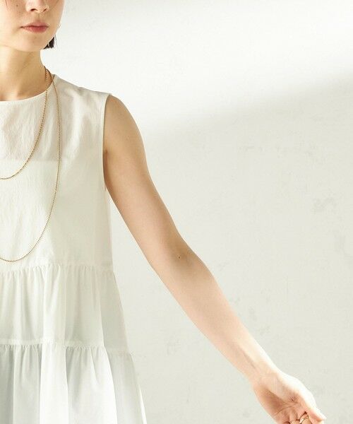 SHIPS / シップス シャツ・ブラウス | 《予約》〈接触冷感 / 撥水加工〉TEXBRID(R) タフタ ノースリーブ ブラウス | 詳細15