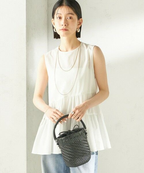 SHIPS / シップス シャツ・ブラウス | 《予約》〈接触冷感 / 撥水加工〉TEXBRID(R) タフタ ノースリーブ ブラウス | 詳細5