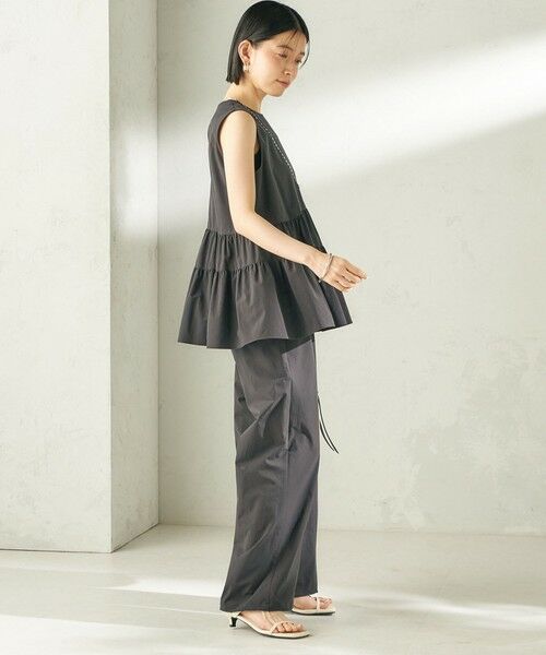 SHIPS / シップス シャツ・ブラウス | 《予約》〈接触冷感 / 撥水加工〉TEXBRID(R) タフタ ノースリーブ ブラウス | 詳細19