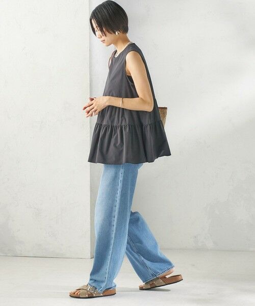 SHIPS / シップス シャツ・ブラウス | 〈接触冷感 / 撥水加工〉TEXBRID(R) タフタ ノースリーブ ブラウス | 詳細25