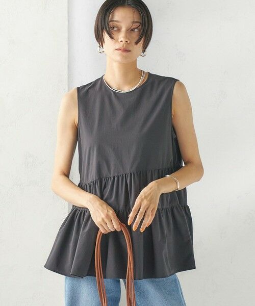 SHIPS / シップス シャツ・ブラウス | 〈接触冷感 / 撥水加工〉TEXBRID(R) タフタ ノースリーブ ブラウス | 詳細27