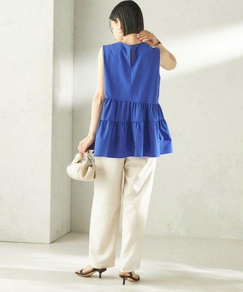 SHIPS / シップス シャツ・ブラウス | 《予約》〈接触冷感 / 撥水加工〉TEXBRID(R) タフタ ノースリーブ ブラウス | 詳細28