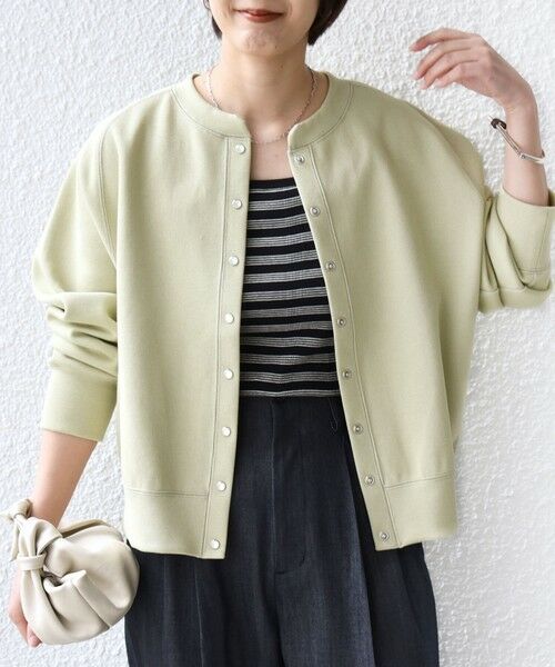 SHIPS / シップス カーディガン・ボレロ | 〈洗濯機可能〉コットン リブ スナップ ボタン カーディガン | 詳細16