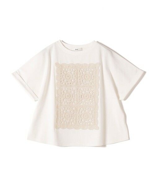 SHIPS / シップス Tシャツ | 《予約》【WEB限定】〈手洗い可能〉クロシェ ドッキング ショート スリーブ プルオーバー | 詳細11