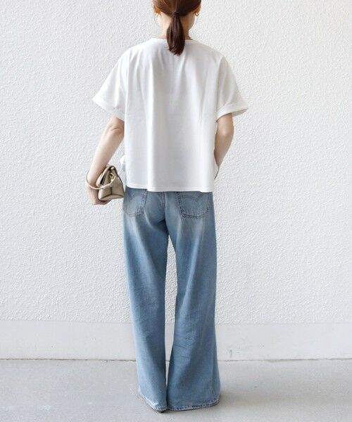 SHIPS / シップス Tシャツ | 《予約》【WEB限定】〈手洗い可能〉クロシェ ドッキング ショート スリーブ プルオーバー | 詳細3