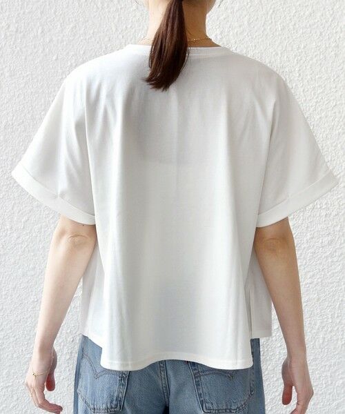 SHIPS / シップス Tシャツ | 《予約》【WEB限定】〈手洗い可能〉クロシェ ドッキング ショート スリーブ プルオーバー | 詳細15