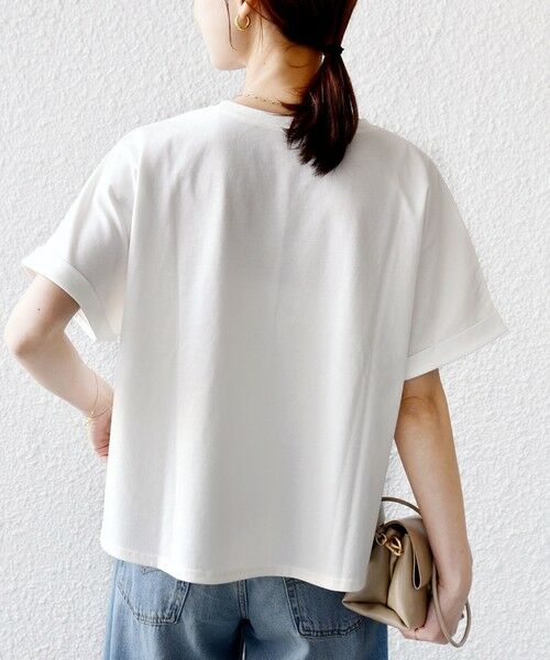 SHIPS / シップス Tシャツ | 《予約》【WEB限定】〈手洗い可能〉クロシェ ドッキング ショート スリーブ プルオーバー | 詳細7