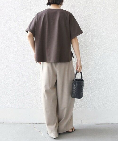 SHIPS / シップス Tシャツ | 《予約》【WEB限定】〈手洗い可能〉クロシェ ドッキング ショート スリーブ プルオーバー | 詳細19