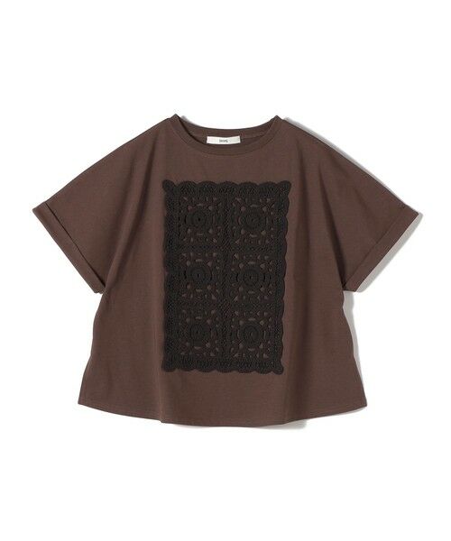 SHIPS / シップス Tシャツ | 《予約》【WEB限定】〈手洗い可能〉クロシェ ドッキング ショート スリーブ プルオーバー | 詳細25