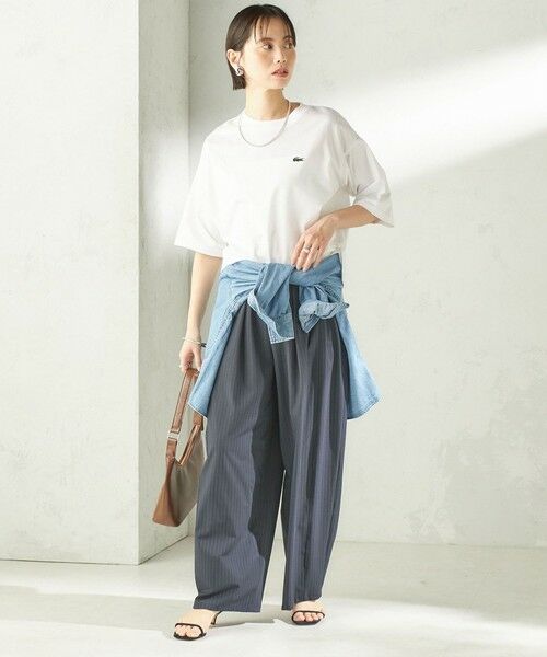 SHIPS / シップス Tシャツ | 《予約》【SHIPS別注】LACOSTE:〈手洗い可能〉五分袖 TEE | 詳細1