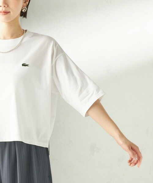SHIPS / シップス Tシャツ | 《予約》【SHIPS別注】LACOSTE:〈手洗い可能〉五分袖 TEE | 詳細14