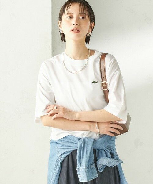 SHIPS / シップス Tシャツ | 《予約》【SHIPS別注】LACOSTE:〈手洗い可能〉五分袖 TEE | 詳細6