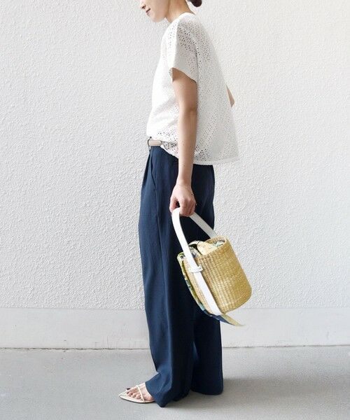 SHIPS / シップス カットソー | 《予約》〈手洗い可能〉アイレット ショート スリーブ プルオーバー | 詳細2