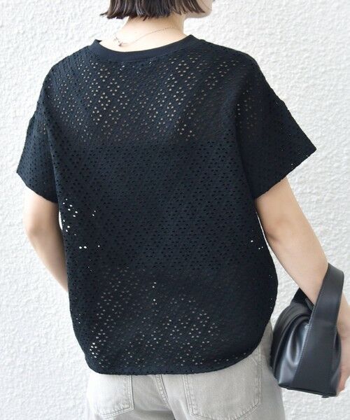 SHIPS / シップス カットソー | 《予約》〈手洗い可能〉アイレット ショート スリーブ プルオーバー | 詳細17