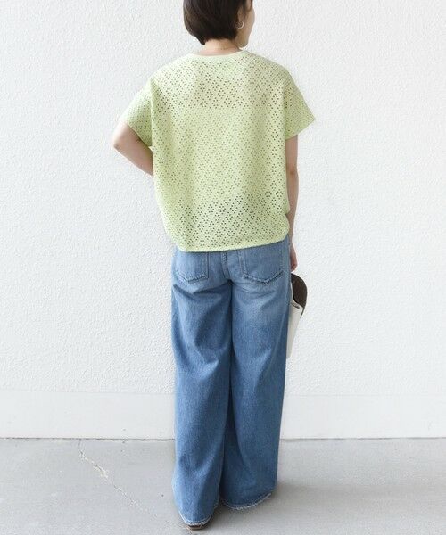 SHIPS / シップス カットソー | 《予約》〈手洗い可能〉アイレット ショート スリーブ プルオーバー | 詳細23